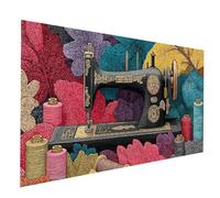 Diamond Painting Macchina da cucire Diamond Painting by Numbers 100 x 200 CM, Fai Da Te Kit Punto Croce Pittura Diamante Meccanico, 5D Diamantini Crystal Art Dipingere Con I Numeri, Regalo JXL-7919
