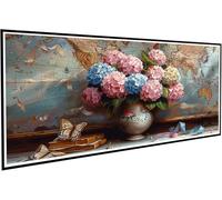 Diamond Painting Mappa topografica Pittura Diamante Adulti, Crisantemo Diamond Painting Kit Completo, Quadri con Perline, DIY Strass Ricamo a Punto Croce Paintings, Decorazioni Parete 30x60cm J2-944