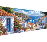 Diamond Painting Mare Diamond Painting Adulti Città 5D Diamonds Paintings Kit,Kit Adulti Completo,DIY Trapano Completos Strass Ricamo a Punto Croce Paintings, Per Decorazioni Da Parete 60x120cm YZ-746