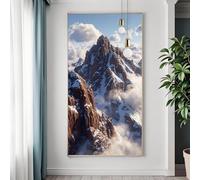 Diamond Painting Montagna 50x100 cm, DIY 5D Paesaggio Diamond Painting Kit Completo, Diamantini Crystal Art Pittura Diamante Adulti Quadrato Strass Ricamo a Punto Croce per Decorazioni Casa J-1