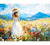 Diamond Painting Montagna Diamond Painting Kit Completo Ragazza 5D Pittura A Diamante per Adulti, DIY Mosaico Diamantini Crystal Art, Strass Ricamo A Punto Croce, Regalo Donna Uomo 60x90cm G-809