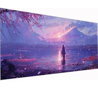 Diamond Painting Montagna Grandi Dimensioni 80x40cm, 5D Diamond Painting Kit Completo Paesaggio, DIY Quadri con Perline Ricamo a Punto Croce Kit, per Decorazione per la Casa, Regalo Donna Q-2182