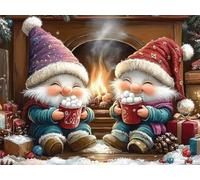 Diamond Painting Nano Kit Completo, Diamond Painting Bambini Natale, Pittura Diamante 5D DIY Quadri con Perline, Mosaico Diamantini Ricamo a Punto Croce, Crystal Art Decorazioni Casa 60x45cm L2-785