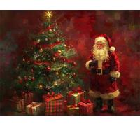 Diamond Painting Natale Diamond Painting Kit Completo Albero Diamantini Crystal Art, 5D DIY Strass Ricamo A Punto Croce Pittura Diamante Kit per Adulti Principianti, Room Decor Regalo 30x40cm N6-895