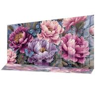 Diamond Painting Natura Diamond Painting Kit Completo Fiori Quadri con Perline Fai Da Te Pittura a Diamante Adulti Bambina,Crystal Art Strass Ricamo a Punto Croce per Decorazioni Parete 40x100cm C-872