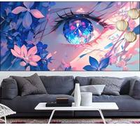 Diamond Painting Occhio Diamond Painting Bambina Fiore Pittura Digitale kits,Fai Da Te Pittura Diamante Crystal Art Hobby Creativi Adulti kit Punto Croce Quadri,Decor Regalo Donna 30x60cm LT-192