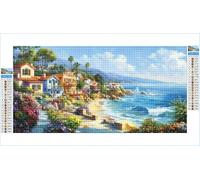 Diamond Painting Oceano Diamond Painting Adulti Montagna 100x200cm Grandi Dimensioni Pittura Diamante Kit Completo, Diamantini Crystal Art, 5D Strass Ricamo a Punto Croce Kits, Decorazioni Casa G1-206