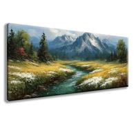 Diamond Painting Paesaggi Diamond Painting Kit Completo Montagna Pittura Diamante, 5D Diamantini Crystal Art Pittura Kit, DIY Strass Ricamo a Punto Croce Kit per Decorazioni Casa, 40x80cm -zzg2508CF