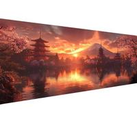 Diamond Painting Paesaggio Diamond Painting Adulti Riva Del Lago 5D Diamonds Paintings Kit, Adulti Completo, DIY Trapano Completos Strass Ricamo Per Decorazioni Da Parete Mobili Regalo 50x100cm YZ-734