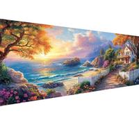Diamond Painting Paesaggio Diamond Painting Adulti Spiaggia 5D Diamonds Paintings Kit, Kit Adulti Completo, DIY Trapano Completos Strass Ricamo, Per Decorazioni Da Parete Mobili Regalo 30x60cm YZ-738