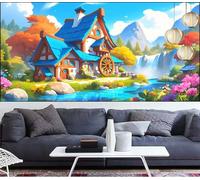 Diamond Painting Paesaggio Diamond Painting Bambina Autunno Pittura Digitale kits,Fai Da Te Pittura Diamante Crystal Art Hobby Creativi Adulti kit Punto Croce Quadri,Decor Regalo Donna 40x100cm LT-318