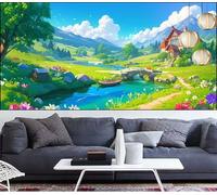 Diamond Painting Paesaggio Diamond Painting Bambina Barca Pittura Digitale kits,Fai Da Te Pittura Diamante Crystal Art Hobby Creativi Adulti kit Punto Croce Quadri,Decor Regalo Donna 90x250cm LT-214