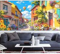 Diamond Painting Paesaggio Diamond Painting Grandi Dimensioni 60x120cm Pittura Diamante Adulti Città Fai Da Te Trapano Quadrato Completo Diamantini Crystal Art Pittura Digitale,Decor Regalo LT-15