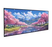 Diamond Painting Paesaggio Diamond Painting Kit Completo Albero Di Ciliegio In Fiore Diamante Crystal Art 5D Pittura Diamante Strass Ricamo a Punto Croce Pittura Kit per Regalo 30x60cm PJY9 N-O