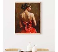 Diamond Painting Paesaggio Diamond Painting Kit Completo Nero Diamante Crystal Art 5D DIY Pittura Diamante Strass Ricamo a Punto Croce Pittura Kit per Decorazione da Parete, Regalo 30 x 40cm PJY2 G-A