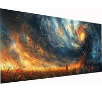 Diamond Painting Paesaggio Grandi Dimensioni XXL 90x45cm, Diamond Painting Kit Completo Disastri Naturali, DIY Quadri con Perline Ricamo a Punto Croce Kit, per Decorazioni Casa, Regalo Donna B-3625