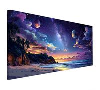 Diamond Painting Paesaggio, Sogno Diamond Painting Grandi Dimensioni 140x60cm, Diamantini Crystal Art Fai Da Te Adulti, Pittura Diamante Strass Ricamo Artigianato Kit per Decorazioni Autunnali T-72
