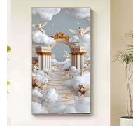 Diamond Painting Paradiso Diamond Painting Kit Completo, Pittura Diamante Nuvola Quadri con Perline Diamantini Crystal Art Kit Punto Croce Puzzle, per Decorazione Casa da Parete Regalo 80x160cm tby4-5