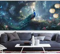 Diamond Painting Pavone Diamond Painting Bambina Albero Pittura Digitale kits,Fai Da Te Pittura Diamante Crystal Art Hobby Creativi Adulti kit Punto Croce Quadri,Decor Regalo Donna 90x180cm LT-644