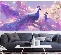 Diamond Painting Pavone Diamond Painting Bambina Coppia Pittura Digitale kits,Fai Da Te Pittura Diamante Crystal Art Hobby Creativi Adulti kit Punto Croce Quadri,Decor Regalo Donna 30x60cm LT-840