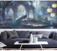 Diamond Painting Pavone Diamond Painting Bambina Paesaggio Pittura Digitale kits,Fai Da Te Pittura Diamante Crystal Art Hobby Creativi Adulti kit Punto Croce Quadri,Decor Regalo Donna 60x120cm LT-542