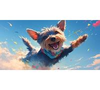 Diamond Painting per Adulti, Cane Grande Misura XXL Pittura con Diamanti per Adulti, Arte con Strass, Animali Principianti Diamond Painting Kit Completo Set,Decorazione Regalo Donna 30x60cm J0K-117