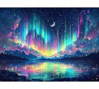 Diamond Painting per adulti e bambini, con luna, fai da te per adulti, piccola punta completa, ricamo a punto croce, decorazione per la casa, regalo di Halloween, 30 x 60 cm, Q-789