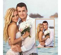 Diamond Painting Personalizzato, Kit Completo Pittura Diamante Foto Personalizzata, 5D Diamond Painting Idea Regalo DIY per la Decorazione di Arte Domestica, Diamante Rotondo 30x50cm