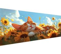 Diamond Painting Pianta Diamond Painting Adulti Gatto 5D Diamonds Paintings Kit, Adulti Completo, DIY Trapano Completos Strass Ricamo a Punto Croce Paintings, Per Decorazioni Da Parete 90x180cm YZ-750
