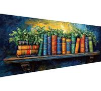 Diamond Painting Pianta Diamond Painting Adulti Libro 5D Diamonds Paintings Kit, Adulti Completo,DIY Trapano Completos Strass Ricamo a Punto Croce Paintings, Per Decorazioni Da Parete 100x200cm YZ-732