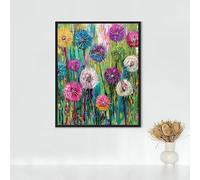 Diamond Painting Pianta, Diamond Painting Erwachsene Dente Di Leone Bastelset, DIY Diamant Malerei Runder Vollbohrer Diamanten Kinder Malerei Stickerei Kreuzstich, Geschenk 60 x 80 cm PJY9 I-O