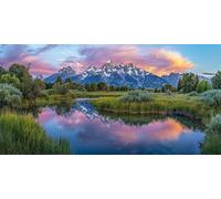 Diamond Painting Pianta Diamond Painting Kit Completo, Lago Pittura Diamante Grandi Dimensioni 40x80cm Quadri con Perline, 5D DIY Crystal Art Craft Pittura per Decorazione da Parete, Regalo J2-11274