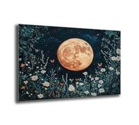 Diamond Painting Pianta Luna, Diamond Painting Kit Completo, Diamantini Crystal Art Kit, DIY Punto Croce Ricamo Manuale Artigianato per Soggiorno Parete Decorativi, Regalo di Casa 35x45 cm G-307