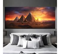 Diamond Painting Piramidi Egitto Adulti Paint by Numbers, 5D DIY Diamond Painting Grandi Dimensioni, Diamantiny Crystal Art Disegni con Perline da Attaccare, Decorazione Per Casa Pareti 50x100cm q386