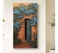 Diamond Painting Porta Diamond Painting Kit Completo, Pittura Diamante Fiore Quadri con Perline Diamantini Crystal Art Kit Punto Croce Puzzle per Decorazione Casa da Parete Regalo 80x160cm tbg5-4