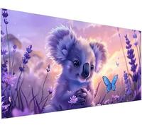 Diamond Painting Procione 5D Pittura Diamante Painting Adulti kit Completo Accessori Farfalla DIY Diamantini Crystal Art Bambini Mosaico Ricamo Pittura a Diamond per Decorazioni Parete 80x160cm S-520