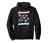 Diamond Painting Rock'n'roll Graffiti Art Teschi Creazione Felpa con Cappuccio