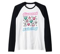 Diamond Painting Rock'n'roll Graffiti Art Teschi Creazione Maglia con Maniche Raglan