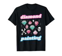 Diamond Painting Rock'n'roll Graffiti Art Teschi Creazione Maglietta