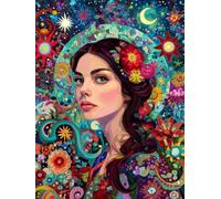 Diamond Painting Sogno, 5D Figura Diamond Painting Kit Completo, DIY Diamantini Crystal Art Hobby Creativi Adulti e Bambina, Strass Ricamo a Punto Croce Artigianale, Decorazione Casa 70x90cm 0Y-527