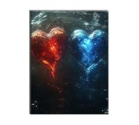 Diamond Painting Sogno Amore 20x25cm 5D Diamond Painting Adulti Diamantini Crystal Art Creativi Kit, Ricamo Artigianale Kit, Autunnali Halloween Decorazioni Pareti Pittura, Regalo di Natale A-j-842