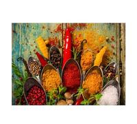 Diamond Painting Spezie da cucina,Diamond Painting Kit Completo,5D Fai Da Te Pittura Diamante Bambini Adulti Strass Ricamo a Punto Croce per Soggiorno Camera da Letto Decorazione da Parete,60x80cm