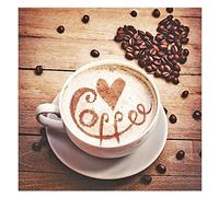Diamond Painting Square Drill 40x40 cm Painting Diamond 5D Caffè Quadro Perline Adesive e Kit Puzzle Diamond Quadrato Caffe Dipingere con i Diamanti Adulti Diamond Painting per Pausa Caffe Mosaico