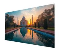 Diamond Painting Taj Mahal, Fai Da Te Diamantini Crystal Art Kit Pittura Bambini, Diamond Painting by Numbers Paesaggio, Quadri Da Dipingere Numerati Diamante Kit Punto Croce 200x100CM model-4774