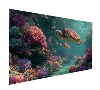 Diamond Painting Tartarughe marine Diamond Painting by Numbers 60 x 120 cm, Fai Da Te Kit Punto Croce Pittura Diamante Animale, 5D Diamantini Crystal Art Dipingere Con I Numeri, Regalo Donna JXL-11635