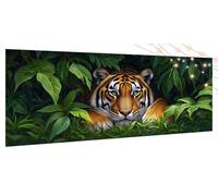 Diamond Painting Tigre, Diamond Painting Adulti Animale, DIY Diamantini Crystal Art Kits, Diamante Cristallo Pittura Digitale Arte Strass Ricamo, Grandi Decorazione per Casa e Pareti 80x180cm T533