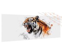Diamond Painting Tigre, Diamond Painting Adulti Feroce, DIY Diamantini Crystal Art Kits, Diamante Cristallo Pittura Digitale Arte Strass Ricamo, Grandi Decorazione per Casa e Pareti 80x180cm T545