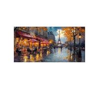 Diamond Painting Torre Eiffel Strass Dipingere con i Numeri Adulti Parigi, 5D DIY Diamond Painting con Tele per Dipingere 80x40cm, Diamante Quadri da Dipingere Numerati per Decorazioni Casa 2509-6156