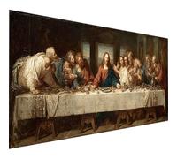 Diamond Painting Uomo, 5D Diamond Painting Kit Completo L'Ultima Cena, DIY Pittura Diamante Quadri Con Perline Kits, Pittura Diamante Adulti Strass Punto Croce, Decorazioni Casa, 110x50cm Q-9816