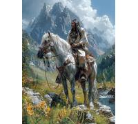 Diamond Painting Uomo, Diamond Painting Kit Completo Pianta, DIY Quadri con Perline, Disegni con Perline da Attaccare, Strass Ricamo a Punto Croce, per Decorazione Della Casa, Regalo, 40x50cm E-8446